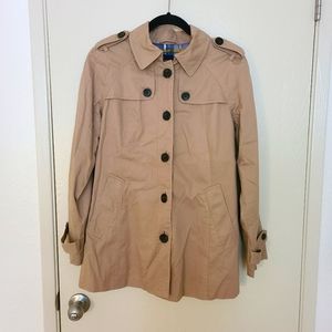 LOFT light beige trench coat